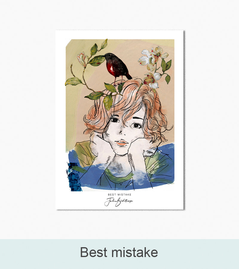 Nordlys Prints galleri: Best mistake. Værk af Julie Bidstrup.