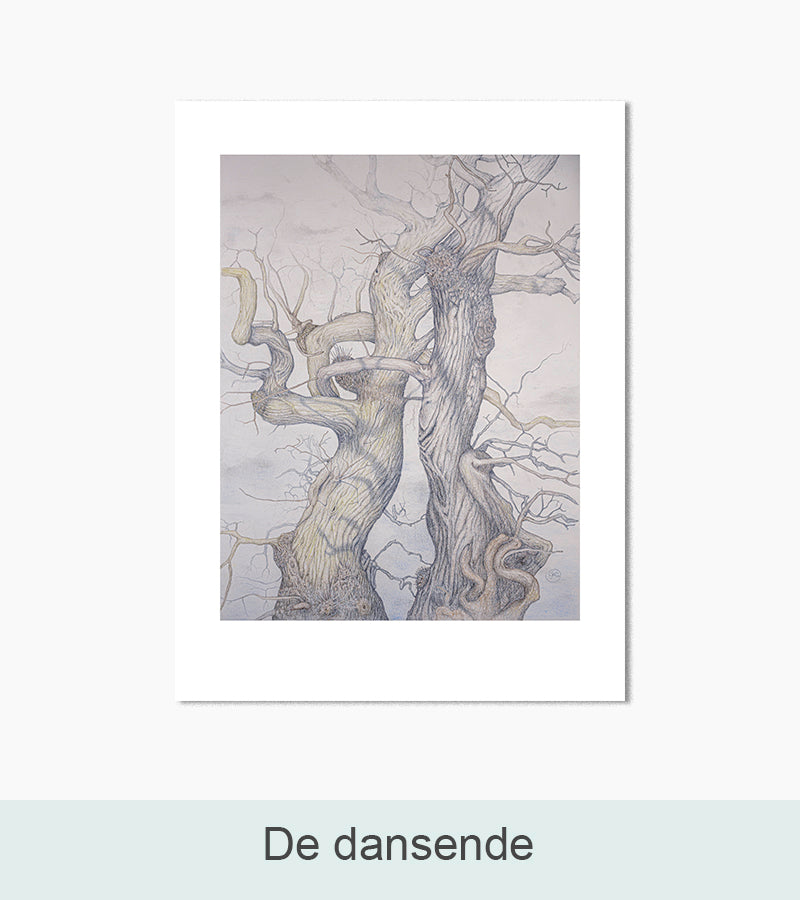 Kunsttryk, Nordlys Print: De dansende. Kunstner: Solveig Junko.