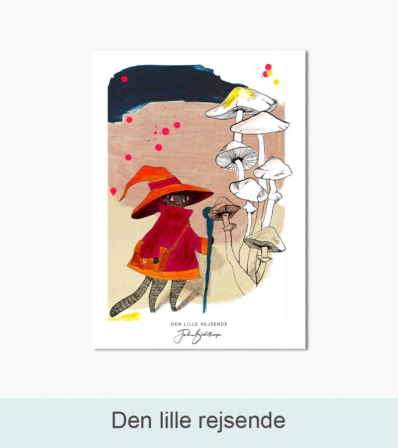 Nordlys Prints galleri: Den lille rejsende. Værk af Julie Bidstrup.