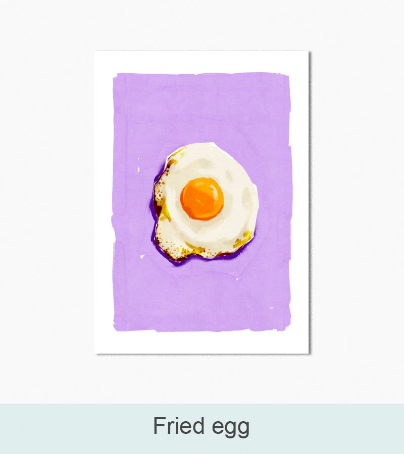 Kunsttryk, Nordlys Print: Fried egg. Kunstner: Sofia Gullstén.