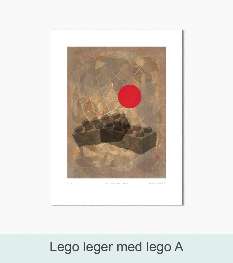 Nordlys Prints galleri: Lego leger med lego. Kunstner: Michael René Kristiansson.