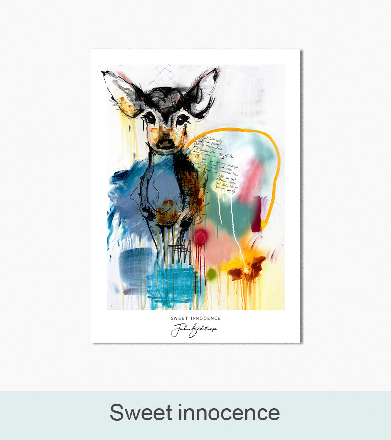 Nordlys Prints galleri: Sweet innocence. Værk af Julie Bidstrup.
