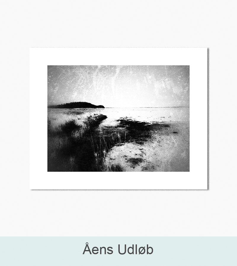 Nordlys Prints galleri: Åens udløb. Værk af Anita Frichot.