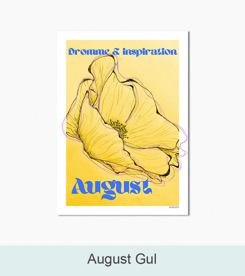 Nordlys Prints galleri: August gul. Værk af Simone Norfast.