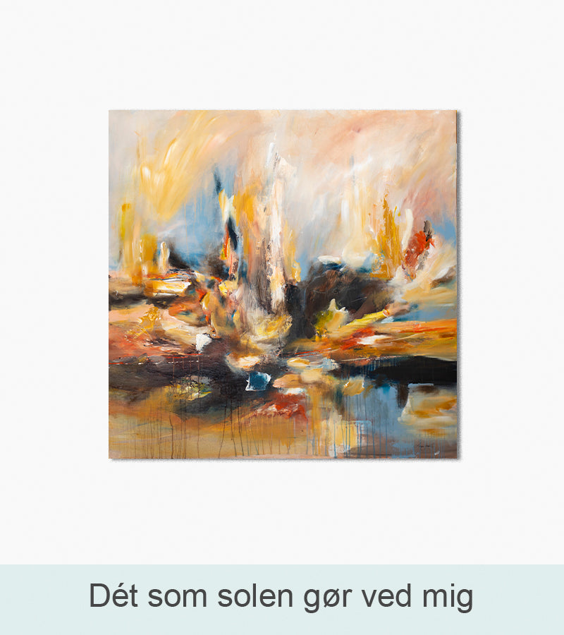 Nordlys Prints galleri: Dét som solen gør ved mig. Maleri af Gitte Ladefoged.