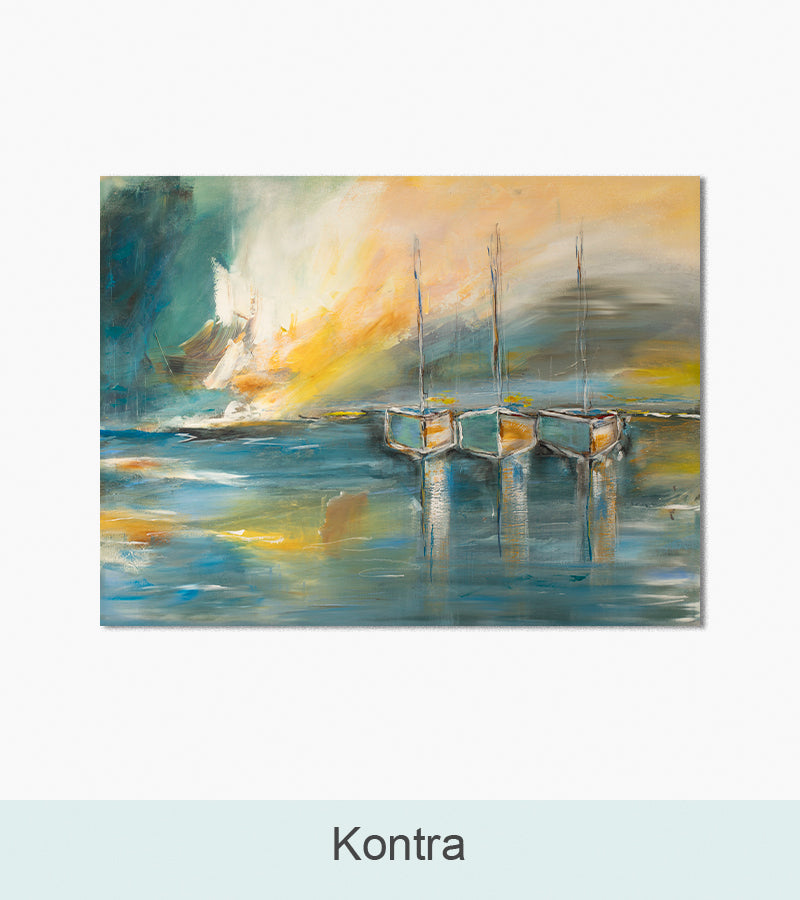 Nordlys Prints galleri: Kontra. Maleri af Gitte Ladefoged.