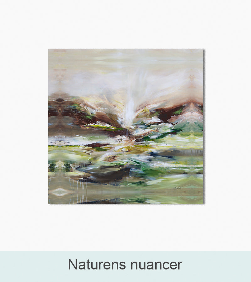Nordlys Prints galleri: Naturens nuancer. Maleri af Gitte Ladefoged.