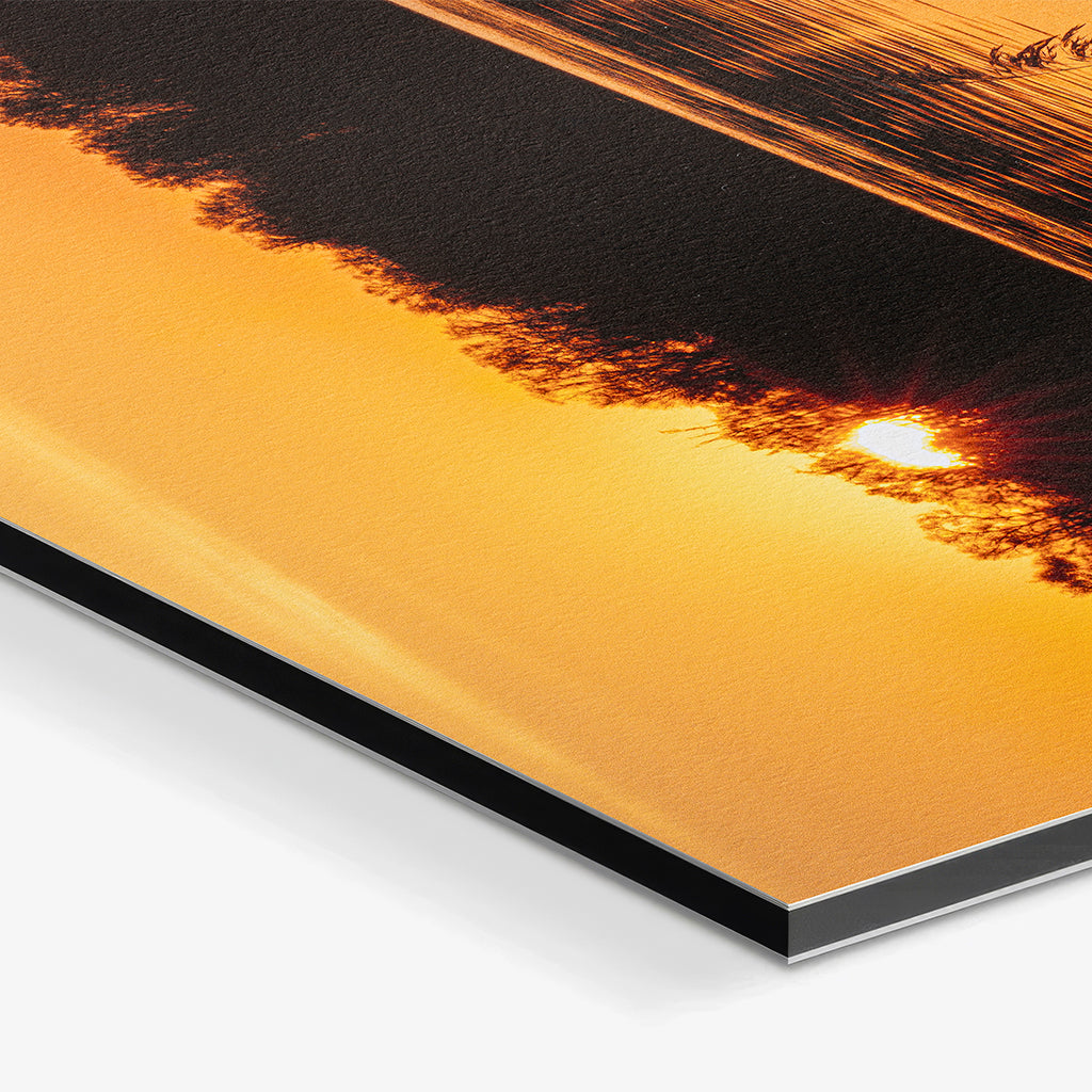 Fototryk. Billedet viser trykket monteret på dibond. Papir: Hahnemühle Photo Rag Satin.