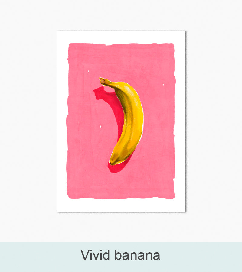 Kunsttryk, Nordlys Print: Vivid banana. Kunstner: Sofia Gullstén.