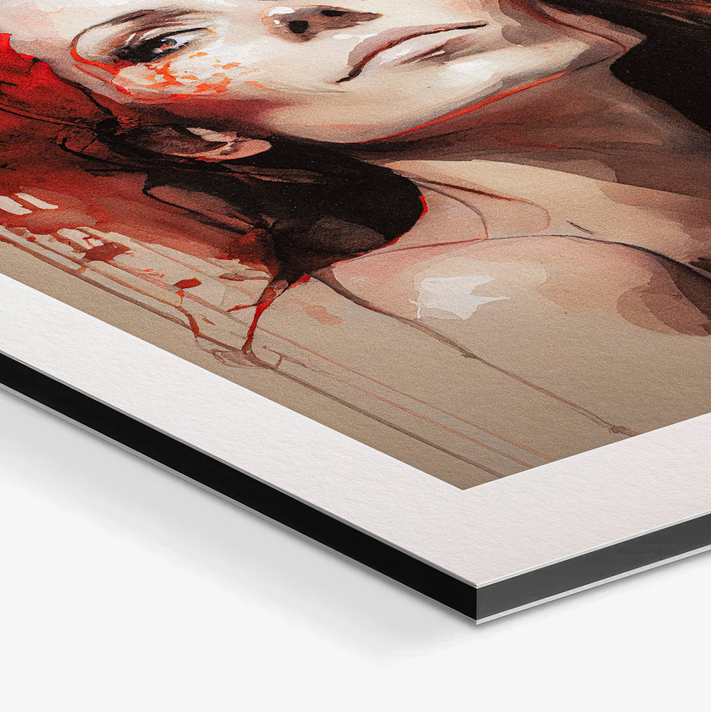 Kunsttryk monteret på dibond. Papir: Hahnemühle Museum Etching.